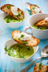 Green pea soup