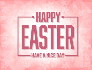 Fototapeta premium Happy easter day have anice day vector