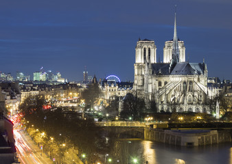 Fototapeta na wymiar The catholic cathedral Notre Dame, Paris, France.