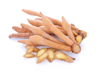 Fingerroot, Kaempfer, Boesenbergia on white background