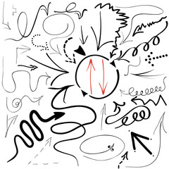 vector doodle arrows 01