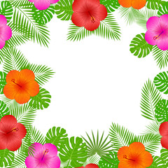 Fototapeta na wymiar Aloha, Hawaiian Party vector background