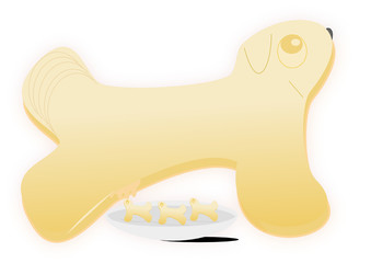 Perra amamantando a sus cachorros