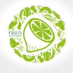 fruits and vegetables design 