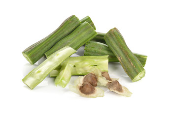 Moringa on white background.