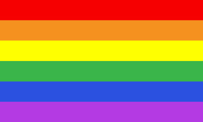 LGBT gay pride colors flag