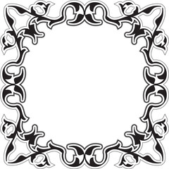 Ornate retro baroque frame