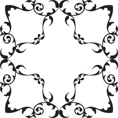 The vintage ornate swirl rosette