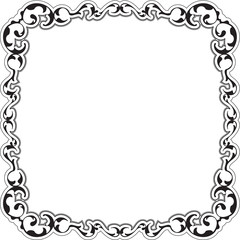 Vintage ornate swirl art frame