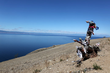 Olkhon Island desert region in Lake Baikal in Siberia.