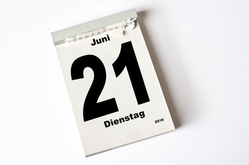 21. Juni 2016