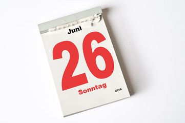 26. Juni 2016