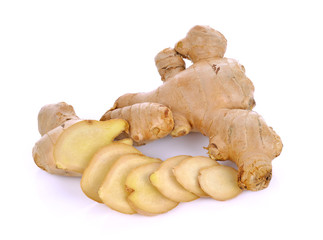 Ginger on white background