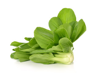 Bok choy (chinese cabbage) isolated on white
