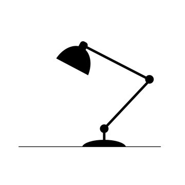 lamp illustration in black
