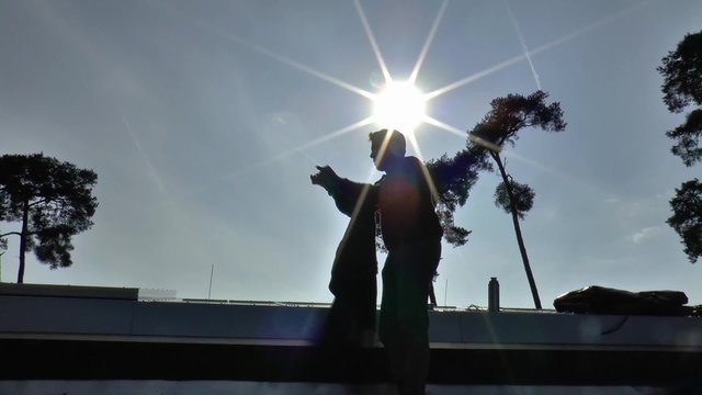 Die Silhouette eines Dachdeckers
(Dachdecker 01)