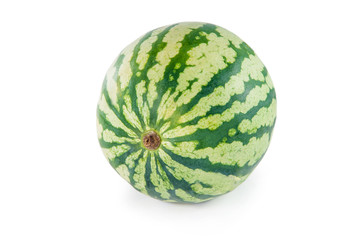 Whole green watermelon