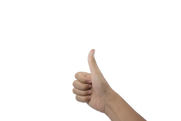Thumb White background