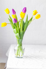 bunch of tulips. spring concept