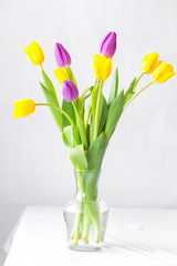 bunch of tulips. spring concept