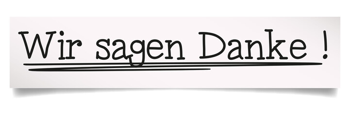 Wir sagen Danke 