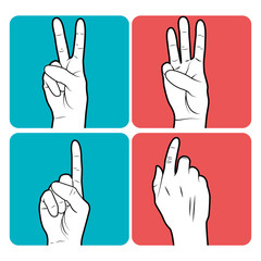 Obraz premium sign language design 