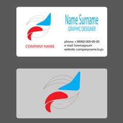 Obraz premium Business card logo branding