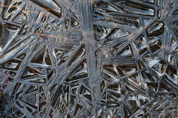 abstract frozen background of ice