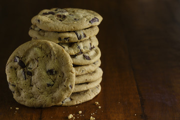 Stack of Chocolate Chip Cookies