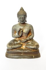 buddha statue on white background