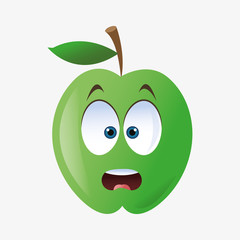 Apple shape cartoon 