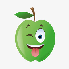 Apple shape cartoon 