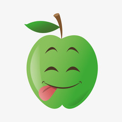Apple shape cartoon 
