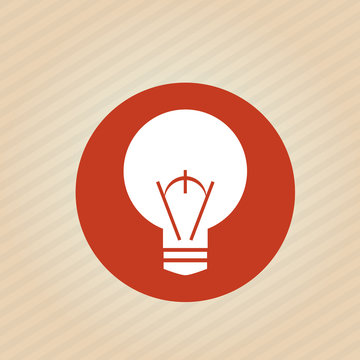 Light bulb icon design 