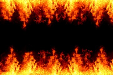 red fire on black illustration background