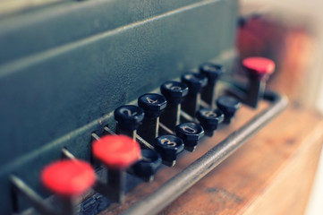 old telegram on wood table