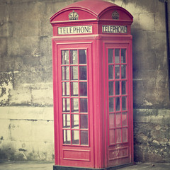 Obraz premium Red Phone box