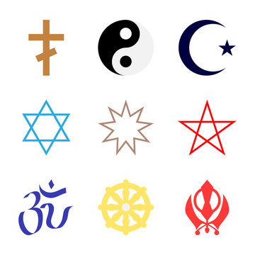symbol of religion set