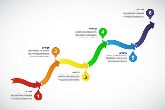 Growing Timeline - vector Infographic template