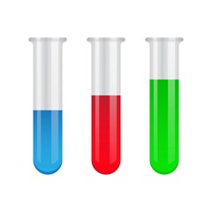 Bright test tubes, Vector