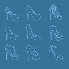 Shoes for woman sketch