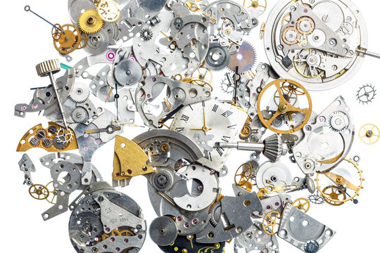 Part of broken old watch