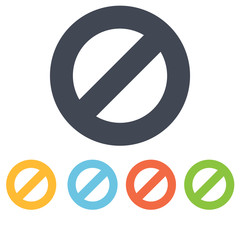 ban button icon