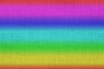 Jute background rainbow colors
