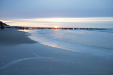 seascape-boat, sand, beach, sea and sunset