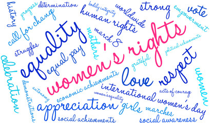 Women's Rights Word Cloud