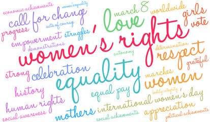 Women's Rights Word Cloud