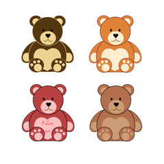 Obraz premium Cute bear Teddy
