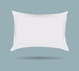 Pillow pattern Decorative pillowcase. Isolated on white. Interior design element. Vector