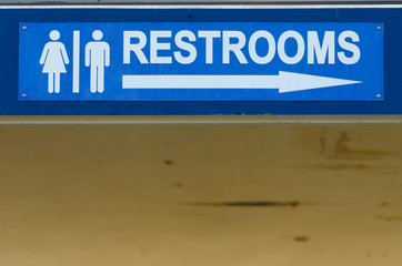 Public Restrooms Sign